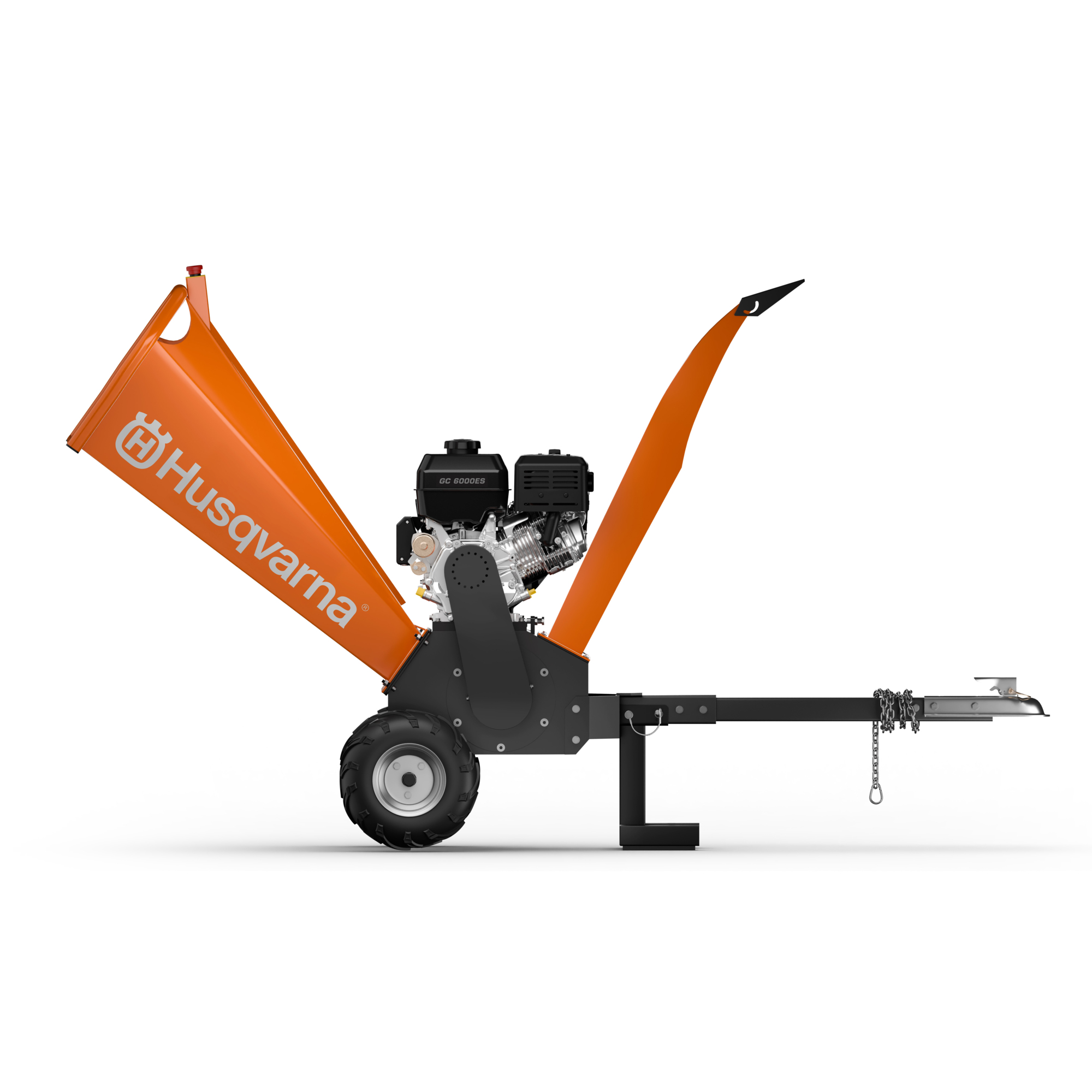 Husqvarna 6-Inch Gas Wood Chipper – 15 HP Briggs & Stratton Engine, Electric Start
